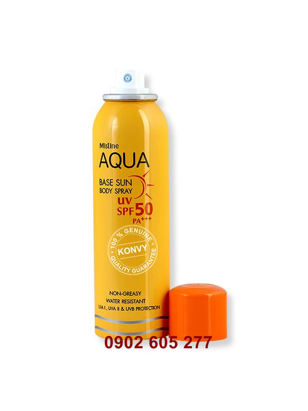 Xịt Chống Nắng Mistine Aqua Base Sun Body Spray UV SPF50 PA+++