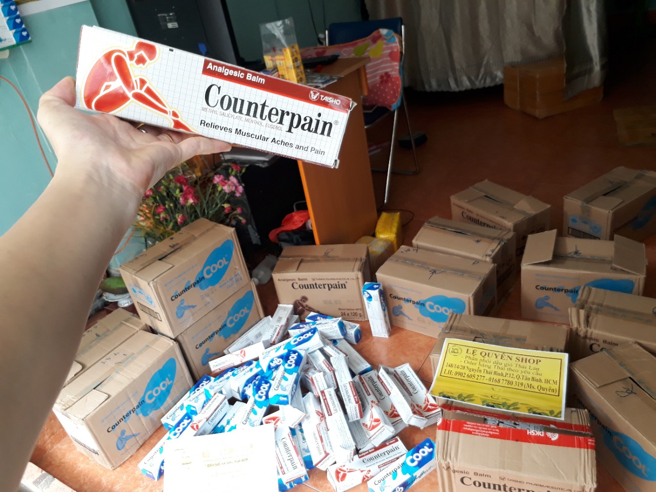mua Dầu xoa bóp Counterpain hot Thái Lan