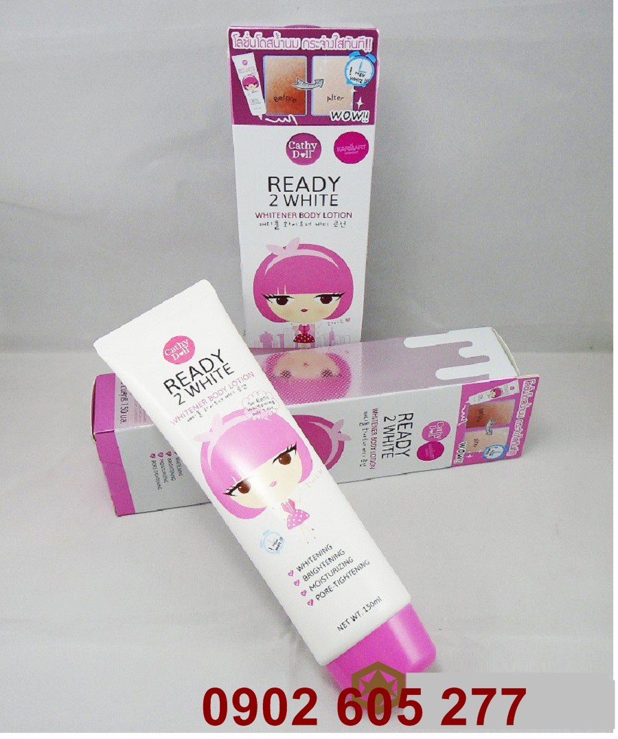 LOTION DƯỠNG TRẮNG DA READY 2 WHITE CATHY DOLL